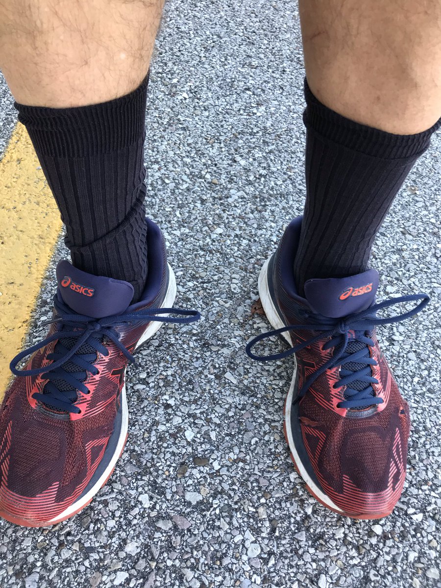 dalemwitte's tweet photo. Just run over me if you see me wearing dress socks again while running. #RunningFail https://t.co/RyThievcjf