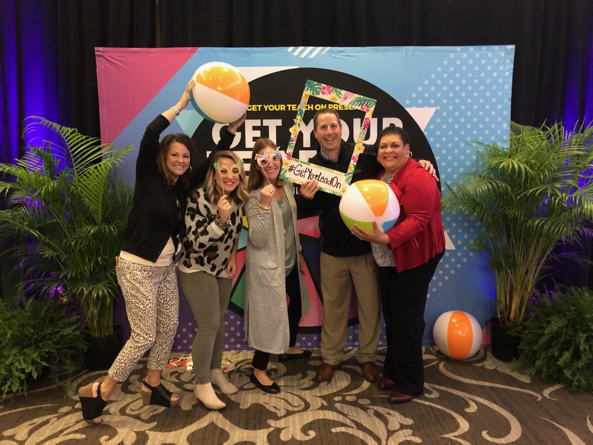 MonicaCritell's tweet photo. What a great day of learning and growing as instructional leaders!!!!    @gcschools was well represented 📚Thanks @TechNinjaTodd @adamdovico @lcscooter @TheColon_s  for a fun and energetic experience! #GetYourLeadOn https://t.co/DadIgfkVLK