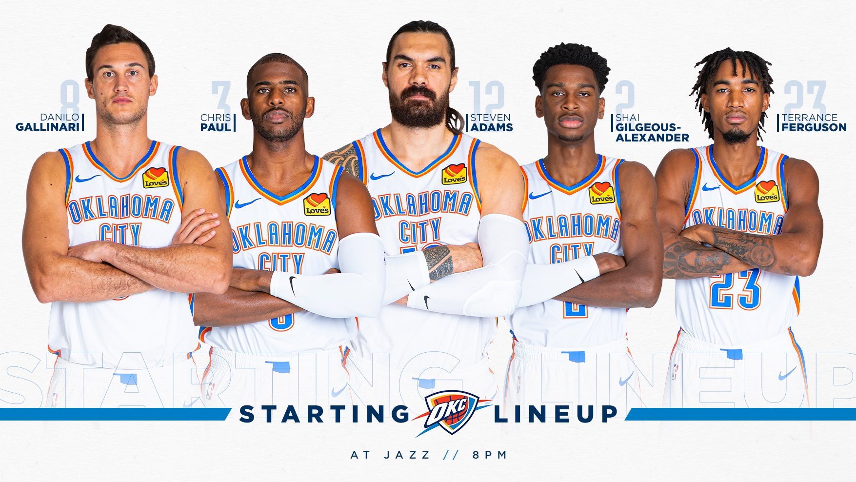 OKC THUNDER on X: Thunder & @LovesTravelStop announce expanded  multi-year partnership to include ❤️ on Thunder jersey. Team to begin  wearing Sat night vs Warriors. 🔗    / X