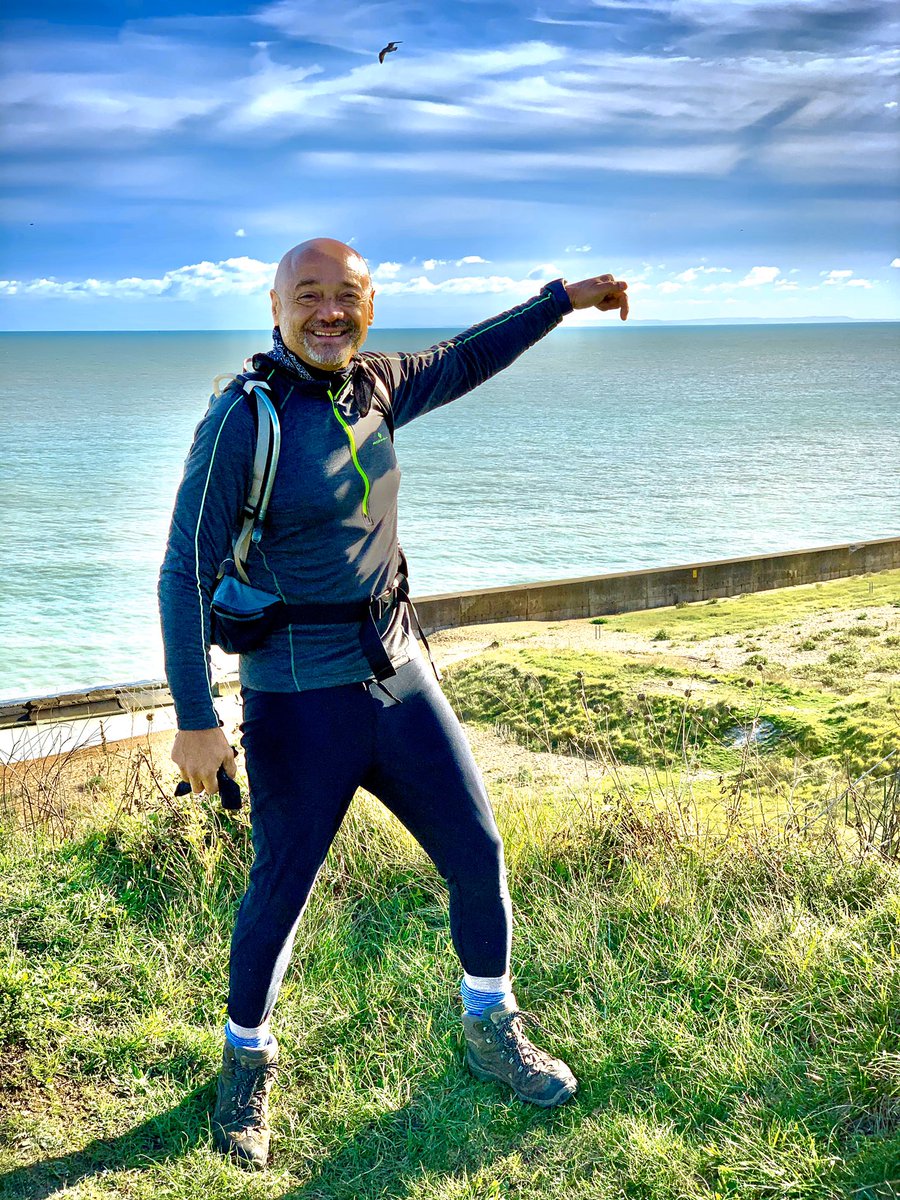 Walked from Margate to Dover. Via Deal and Sandwich.  The magnificent white cliffs of Dover and the clear sight of the French coast made this 30 mile walk enjoyable.