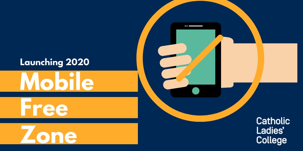 CLCEltham's tweet photo. With so much of their lives spent plugged in, it can become difficult to switch off. With this in mind and the well-being of our students at the heart of our decision making, we are pleased to announce Catholic Ladies’ College has decided to become mobile free from 2020. https://t.co/ZnhQxwqUBx