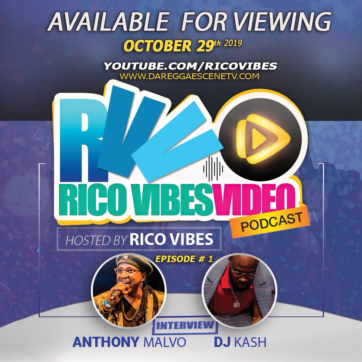 One Day To go Before The Official Launch of My Video Podcast. Episode 1 Features Exclusive interviews With @therealanthonymalvo And <a href="/djkashatl/">DJ KASH</a> The link will be in my Profile as of October 29th 2019...Subscribe To My YouTube Channel Now....YouTube.com/ricovibes
#ricovibesvideo