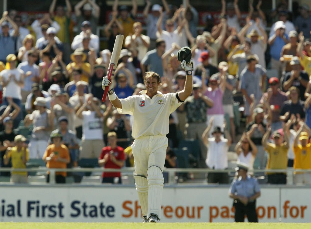 Two-time winner Test-best of 380  40 international tons 

Happy birthday, Matthew Hayden! 