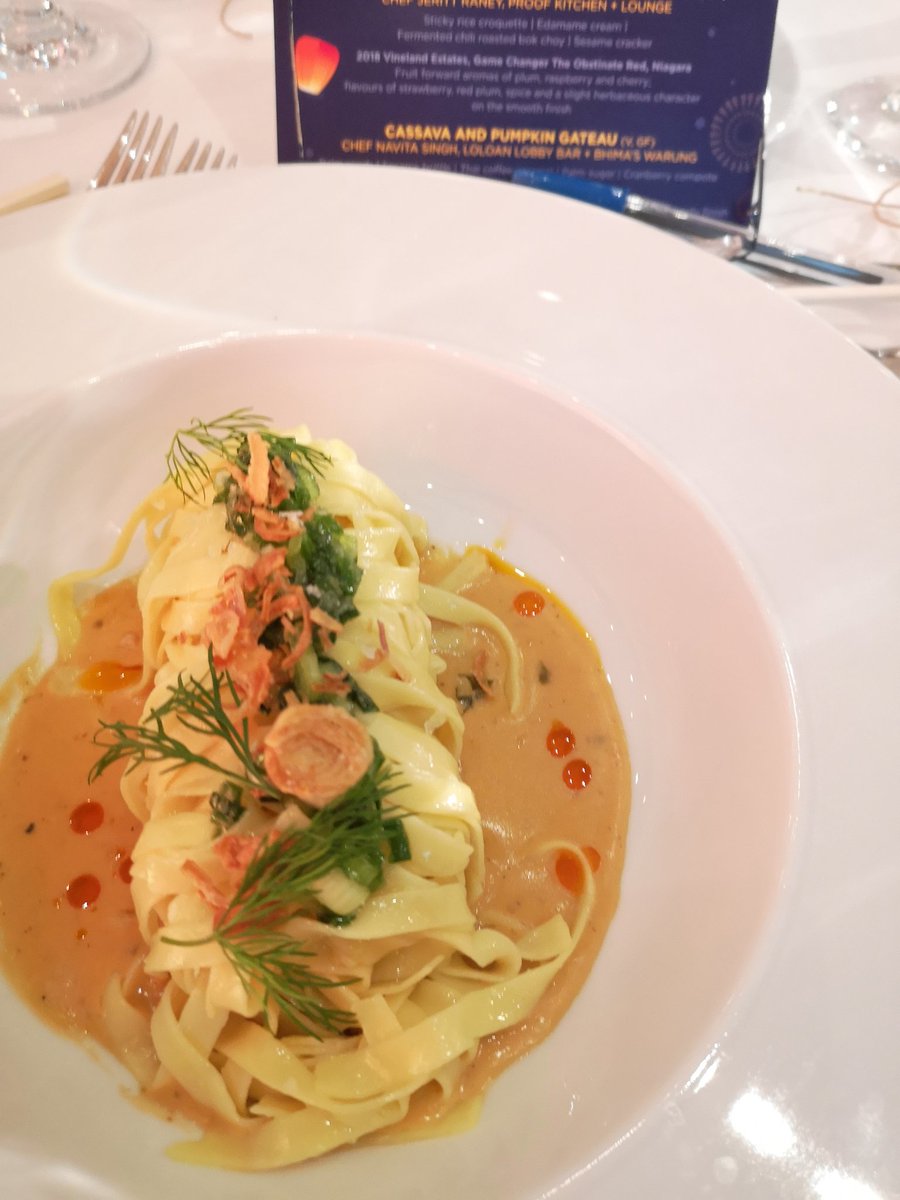 andrewcoppolino's tweet photo. @foodwoodenboat noodles. Lovely presentation and marvellous flavour! #100milefeast @GKWCC https://t.co/mzQZc4ew1U