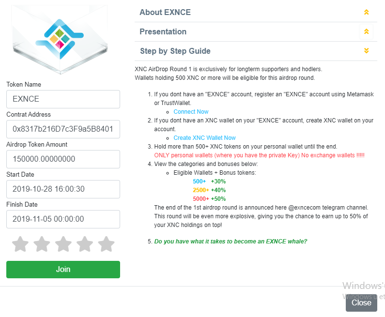 exncecom's tweet photo. EXNCE ($XNC) airdrop started on https://t.co/16FzAnbsgt 

EXNCE $XNC airdrop round 1 is exclusively for longterm supporters and hodlers.

Detailed Info: https://t.co/V7FiHVG3UN

#exnce #xnc $exnce $xnc https://t.co/5FLzWAeRL0