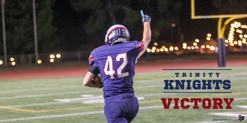 TrinityKnights's tweet photo. The #TrinityKnights remained undefeated in league play with a 50-0 victory over Southlands Christian. The Knights travel to take on Fairmont Prep, Thursday, October 31, to determine the winner of the Academy League and recipient of an automatic playoff bid. https://t.co/PZXoAj5GSI