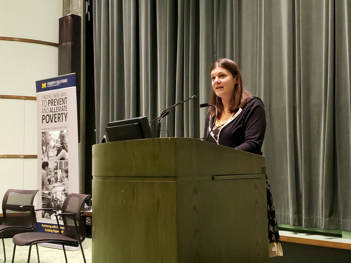 LaurenSlagter's tweet image. &quot;By listening to the stories of those who live in the margins, we will evoke empathy and inspire compassion&quot; - @stepville. Thank you for sharing your story in Maid &amp;amp; again with us at tonight&apos;s event from #PovertySolutions &amp;amp; @CEWatUM