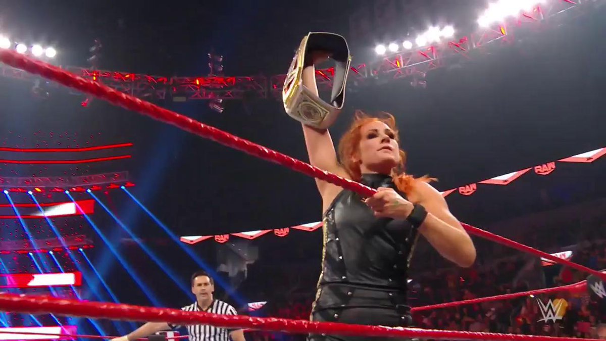 1o1Adam's tweet photo. @WWE: WHAT. A. MATCH.
#RAW #WomensChampion @BeckyLynchWWE makes @KairiSaneWWE tap out to the #DisArmHer on #RAW! https://t.co/1qzqoizx91
https://t.co/fW3abi0ax9