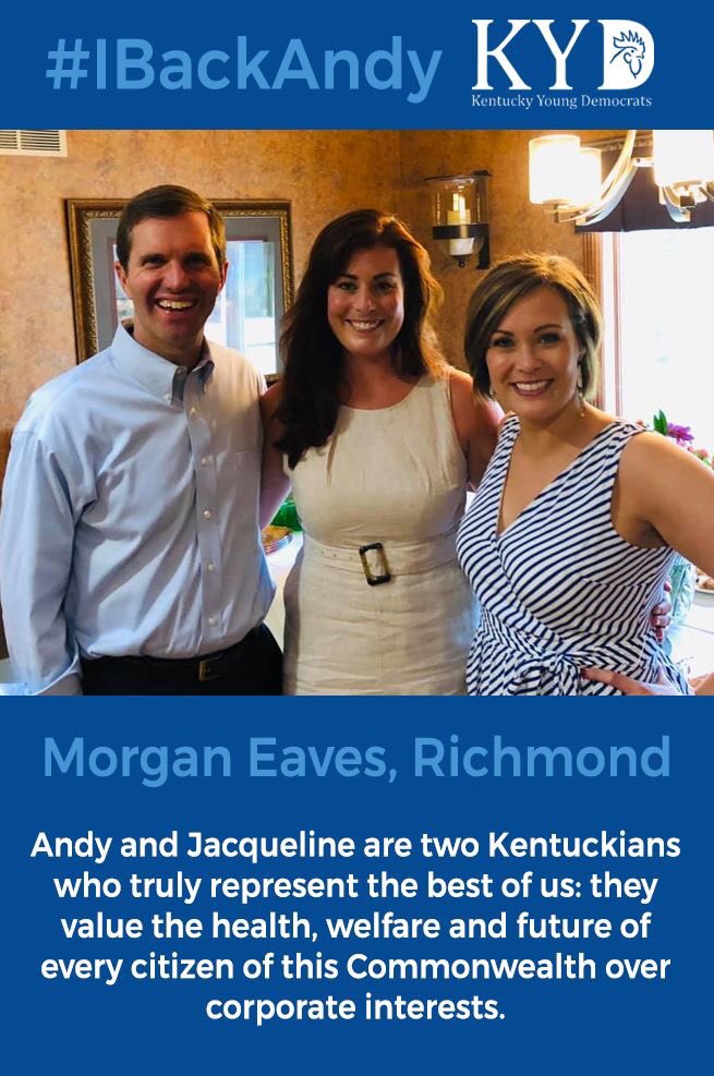 MorganEavesKY's tweet photo. #IBackAndy #kygov @AndyBeshearKY @JColemanKY https://t.co/o02k7nbu3G