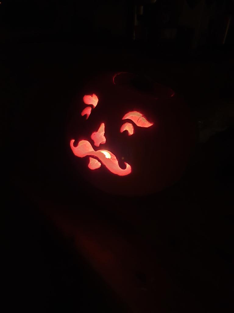 Laura's annual pumpkin art