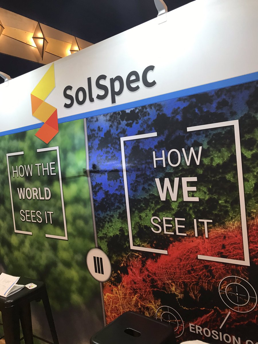 teamsolspec's tweet photo. Kicking things off at #expouav19! Join us at booth 601 to see our new aerial data management platform https://t.co/W01zmiRFEY