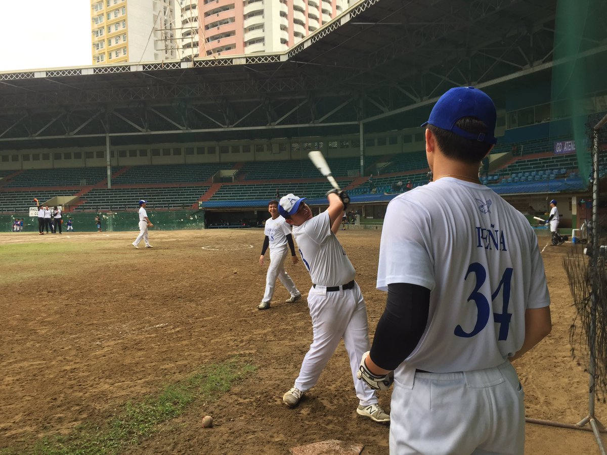 AHSJrsBaseball's tweet photo. The team is now warming up for their do or die championship game of UAAP Season 82!
#GOBIGORGOHOME https://t.co/AUJBQAQWFI