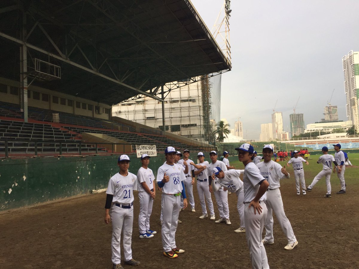 AHSJrsBaseball's tweet photo. The team is now warming up for their do or die championship game of UAAP Season 82!
#GOBIGORGOHOME https://t.co/AUJBQAQWFI