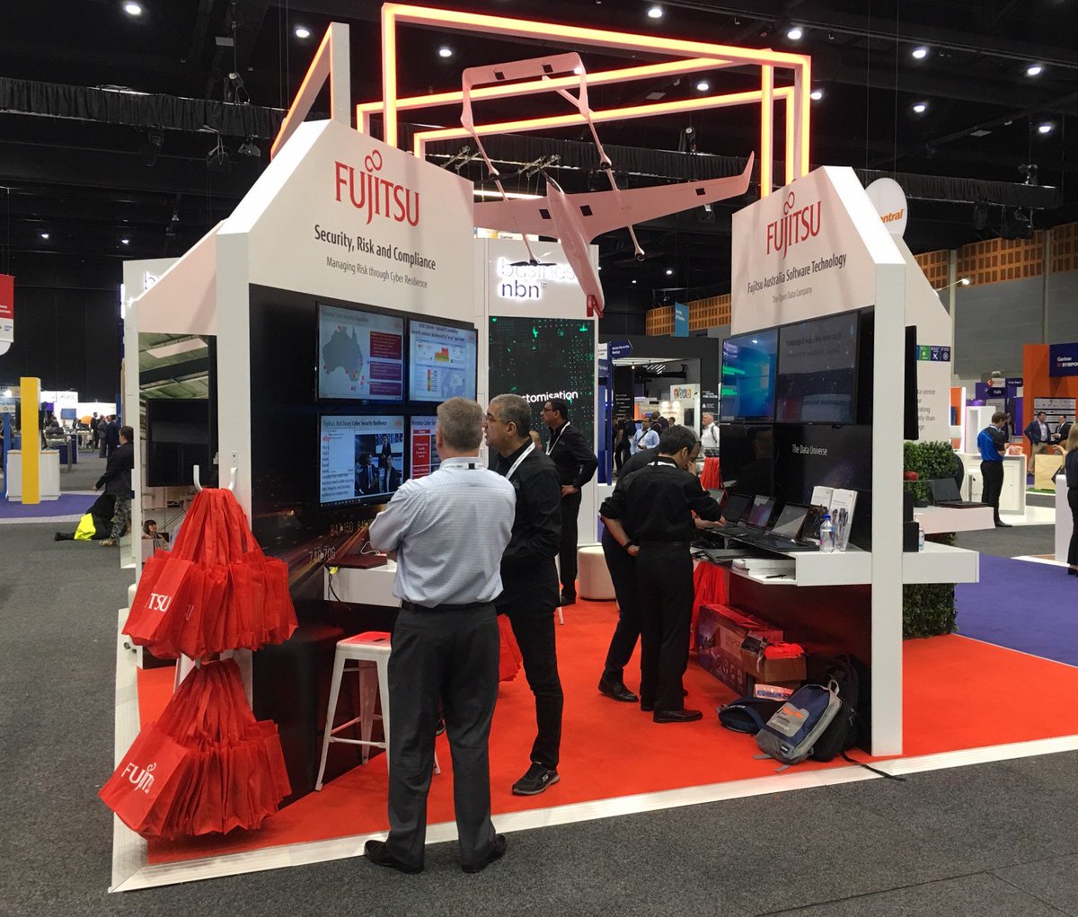 FujitsuAPAC's tweet photo. The Fujitsu team is ready for 2019 Gartner IT Symposium/Xpo up at the Gold Coast this week!! We are excited to show how you can make #digitaltransformation easy over the next few days!! Make sure to stop by #Booth516 to find out!! #GartnerSYM #Fujitsu https://t.co/nXpmXCbXyP