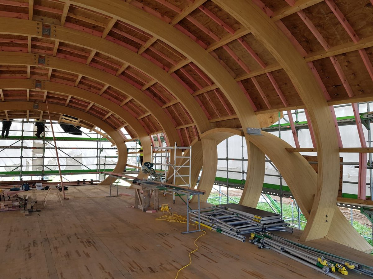 TechlamNz's tweet photo. More images of Green School NZ... Awesome results so far, it's looking amazing!
#engineeredtimber #techlamnz https://t.co/Swzk1ImBIC