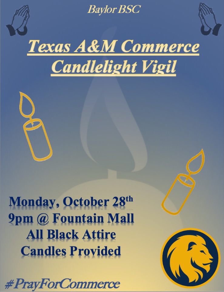 NUtoriousZPhiB's tweet photo. ๐จ๐จJoin BSC tonight at 9PM on Fountain Mall๐จ๐จ
Wear black. Candles will be provided. Let us come together during this time of grief, sadness any emotions.
See you there ๐
#PrayForCommerce https://t.co/szHDfbBlAF