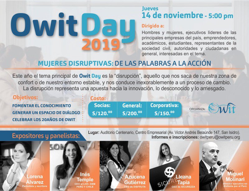 OWITPERU's tweet photo. https://t.co/XXM9f0aBkQ