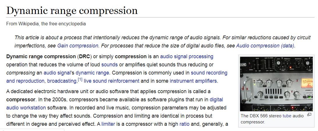 5/ In audio production, this is called dynamic range compression, or just "compression." Specifically, decreasing the loud parts only is called "downward" compression.  https://en.wikipedia.org/wiki/Dynamic_range_compression