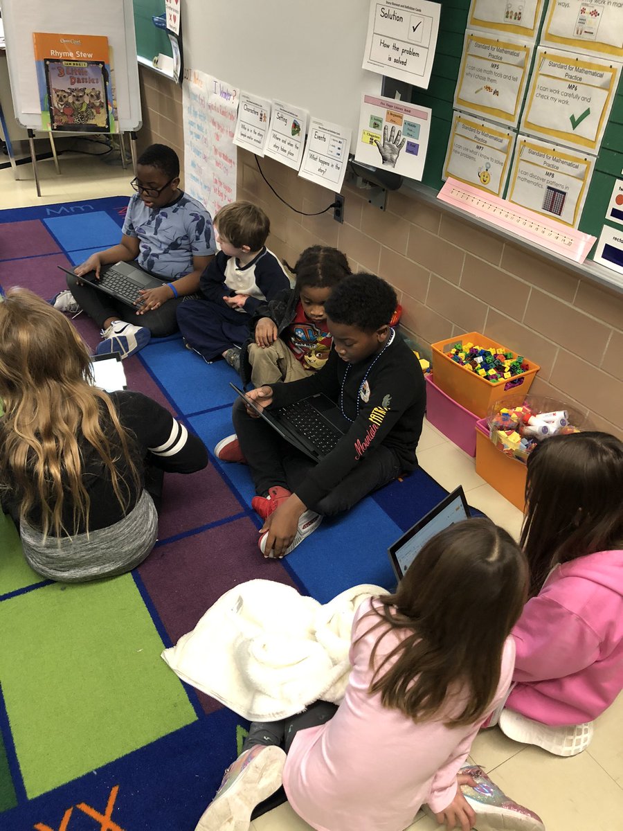 msentwistleBCPS's tweet photo. We took a quick trip to 1st grade today to share our books that we wrote pretending to be a memorable person! Favorite comment was “I didn’t realize how fun it would be to read to the younger kids, AND we were the authors!” @SenecaElem https://t.co/mCpaCIbHvI