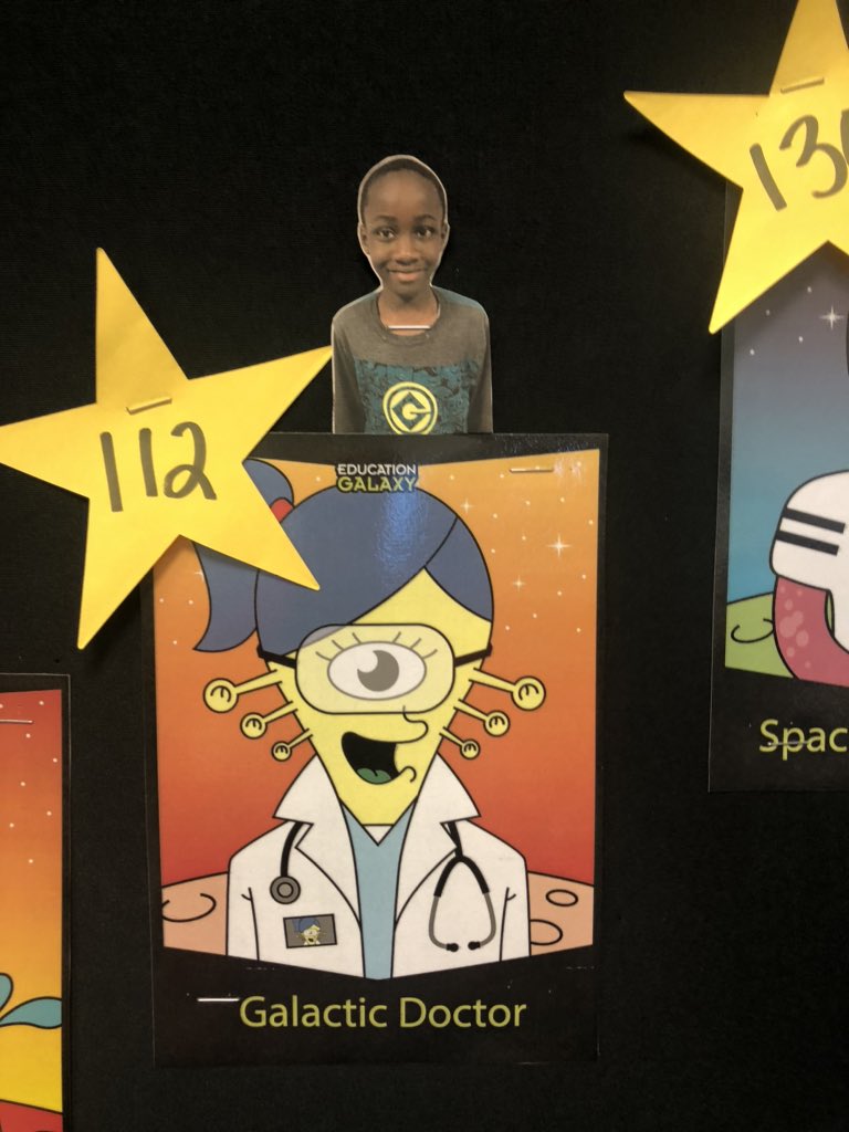 MrsNeimanBGE's tweet photo. I’ve got a #GalacticDoctor in the house!!! #fancactus4th @EducationGalaxy motivates my students to work hard! https://t.co/PUBTXhVZv7