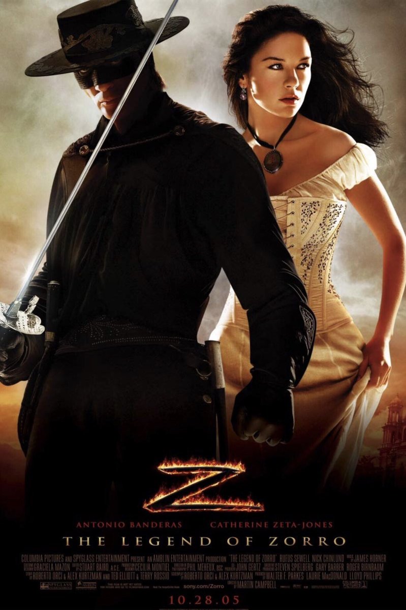 FilmNewsNos's tweet photo. 🎬MOVIE HISTORY: 14 years ago today, October 28, 2005, the movie ‘The Legend of Zorro’ opened in theaters!
#AntonioBanderas #CatherineZetaJones #RufusSewell #NickChinlund #AdrianAlonso #JulioOscarMechoso #LeoBurmester #TonyAmendola #PedroArmendarizJr #MichaelEmerson https://t.co/tl3Z3I7C0U