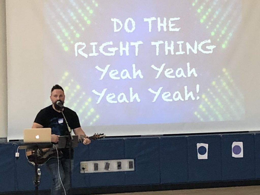 KearyPender's tweet image. Jared Campbell brought his inspiring message to PYE today #pyproud