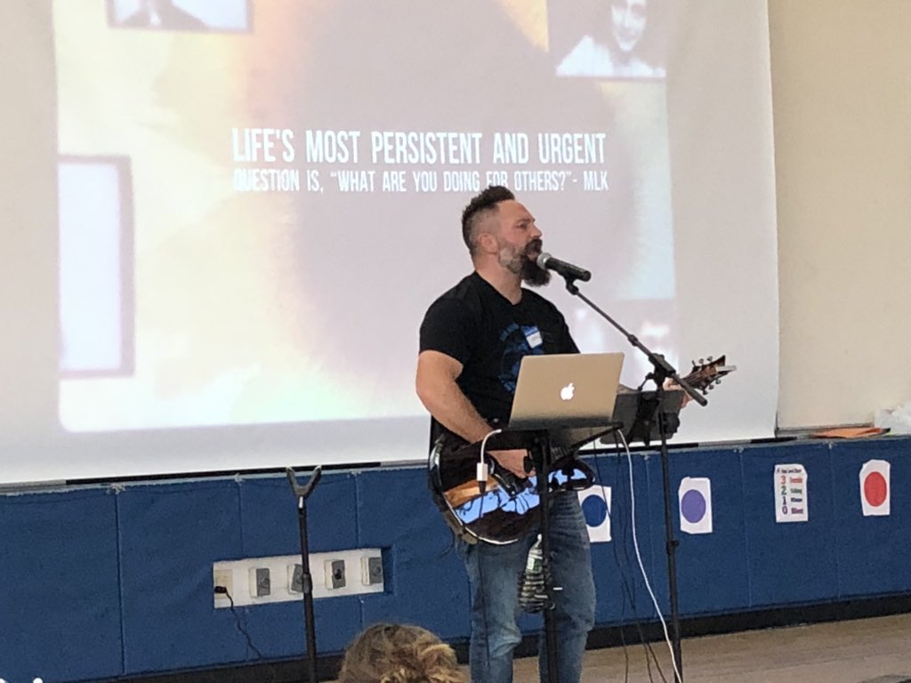 KearyPender's tweet image. Jared Campbell brought his inspiring message to PYE today #pyproud