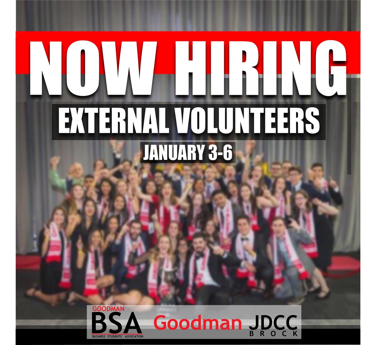 TheGoodmanBSA's tweet photo. Hey Goodman! JDCC needs external volunteers for January 3-6, 2020!

🤔Why should you apply?
-free JDCC swag at the competition 💲💲
-opportunity to network with industry professionals at the event 👨🏼‍🎓👩🏽‍🎓
-better chance of being on the Goodman JDCC team next year! 2️⃣0️⃣2️⃣0️⃣ https://t.co/SN2OFhCnLM