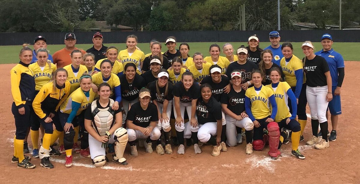 What a great experience! Alvin softball had the opportunity to play the Ukraine National team. A night to remember!