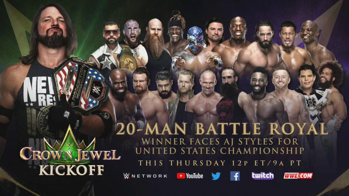 WWE Crown Jewel Battle Royal Participants Revealed For The Kickoff Pre-show