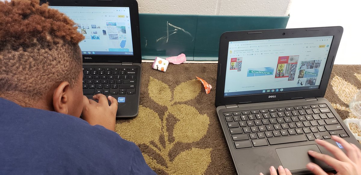 MrsSBillings's tweet image. Ss are finishing their 4 themes of social studies posters using #slides and the #exploretool.  We learned how culture,  geography, economics &amp;amp; history are components of social studies. Tomorrow presentations begin! @NTSD1to1tech @jl_demaio @valderitajr @lovelandtech @FordMachado