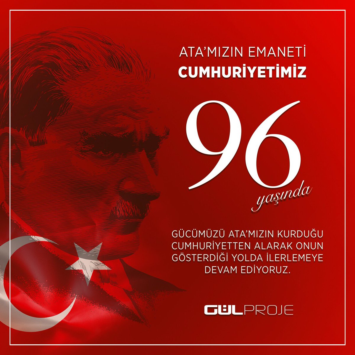 projegul's tweet photo. 29 Ekim Cumhuriyet Bayramımız Kutlu Olsun.

#Gülproje #Gulproje #29Ekim #CumhuriyetBayramı https://t.co/whtTuElgwr