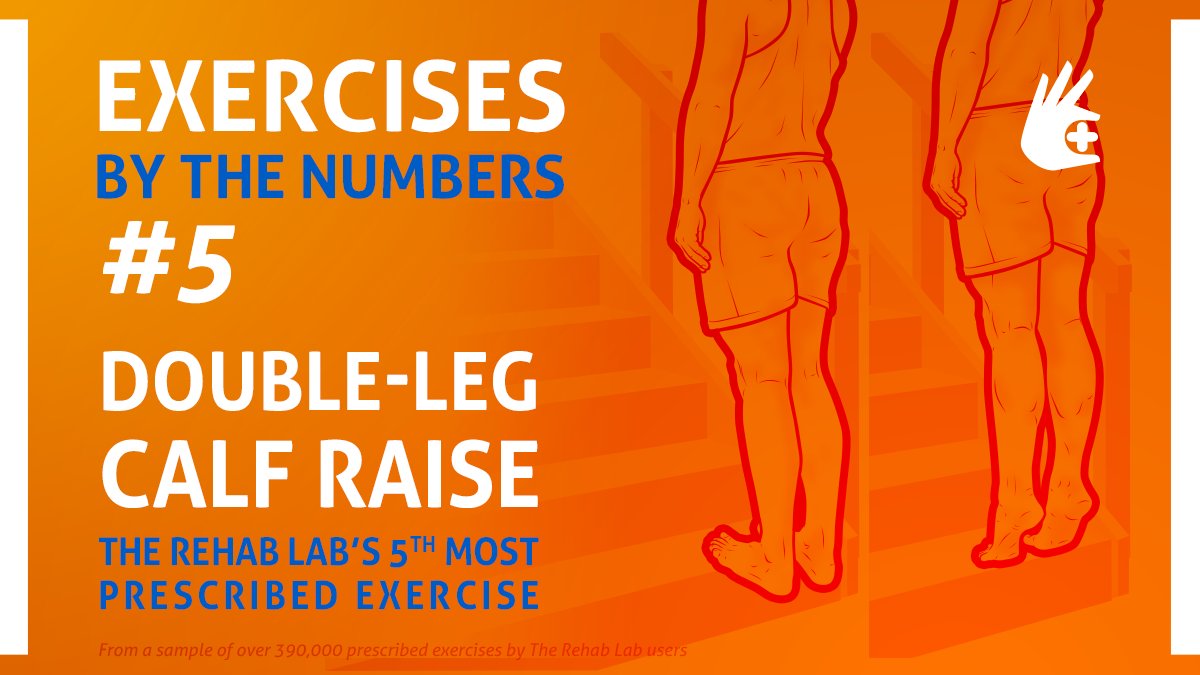 TheRehabLab's tweet image. Our fifth most prescribed exercises is the 'Double-leg Calf Raise'. Does this align with the conditions you treat and the exercises you give your clients?

Is this one of your most prescribed exercises also?

#TheRehabLab #Top10 #Exercises #CalfRaises #achilles #ExerciseRehab