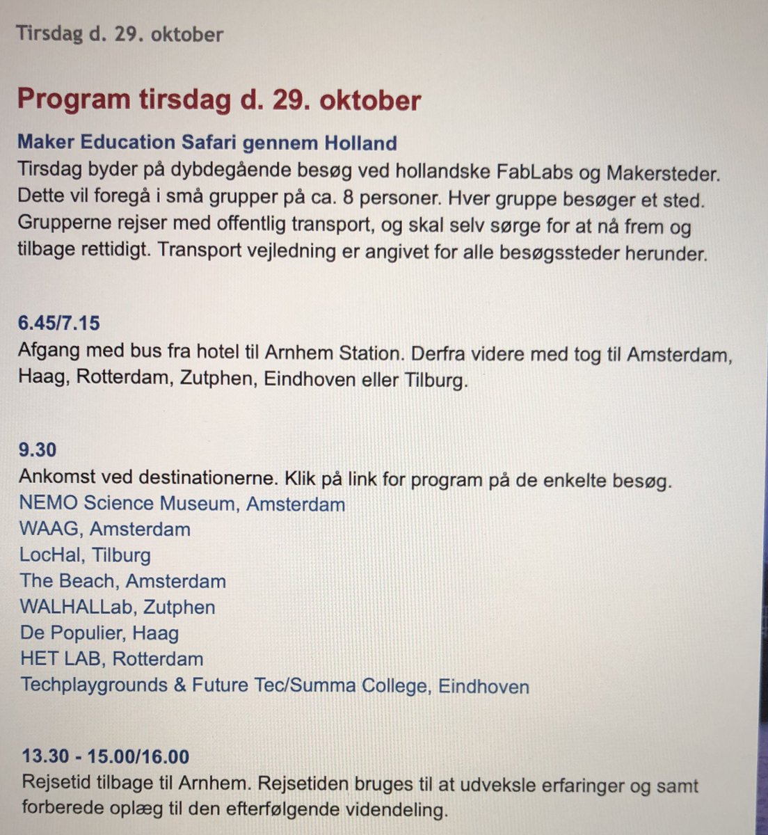 MaartenHennekes's tweet photo. Our Danish #FabLearn colleagues are together with the students from the #HANPabo on Maker Education expedition through NL. It was immediately super fun at Arnhem station. #Fabricavii https://t.co/lCY4DI86cY