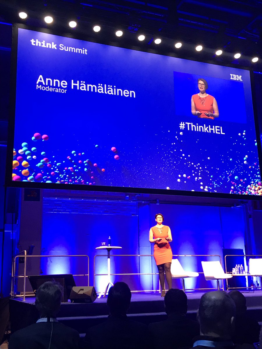 IjasTea's tweet photo. My dear friend @Annellinen opening &amp; starring THINK Summit 💫 #thinkhel #ibm https://t.co/f0Hk2IuspZ