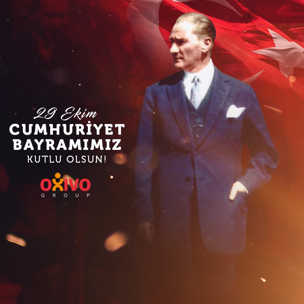 oxivogroup's tweet photo. "Cumhuriyet; fikren, ilmen ve bedenen kuvvetli ve yüksek karakterli koruyucular ister." 29 Ekim Cumhuriyet Bayramımız kutlu olsun! https://t.co/yMSm9q3zq1