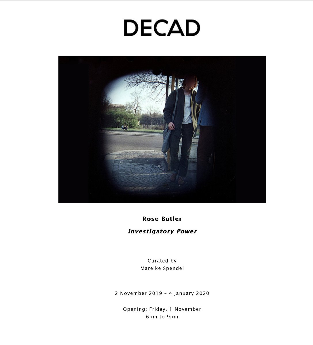 RoseButler2's tweet photo. Exhibition opening 1st November 2019: Decad, Berlin.
#rosebutler #masssurveillance #snooperscharter #stasisurveillance #exhibition #curatedby #mareikespendel #decadberlin #Berlin
Image reference: Stasi Records Agency (BStU). Reference: MfS, HA VIII, Fo 435
Buttonhole camera. https://t.co/FFSCPrs442