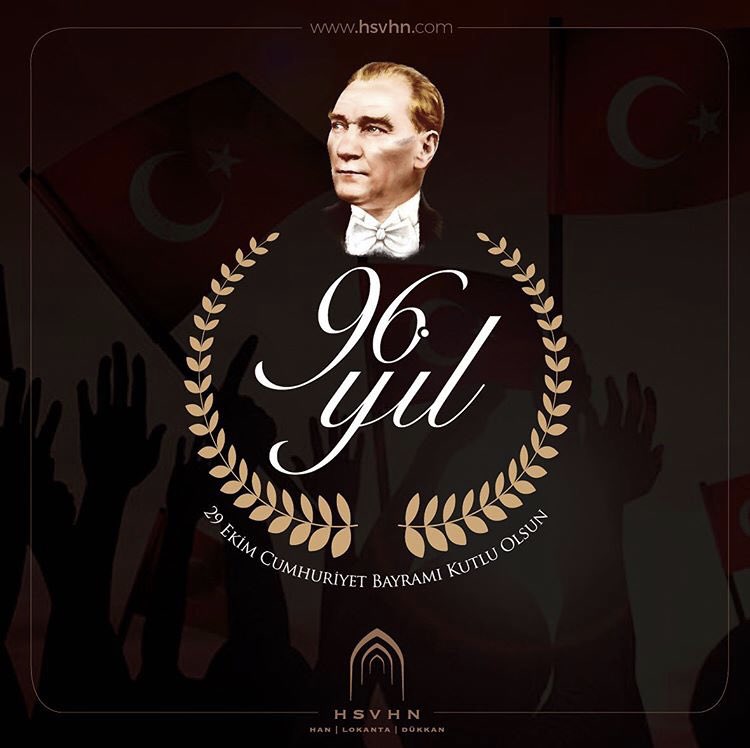 Cumhuriyet bayramımız kutlu olsun. Cumhuriyetin 96. Yılı hepimize aydınlık bir gelecek olsun. Başta ulu önder Mustafa Kemal Atatürk ve silah arkadaşları olmak üzere tüm şehitlerimizi saygı ve minnetle anıyoruz. #29Ekim #CumhuriyetBayramı #29Ekim1926 #tatildeğilbayramdır
