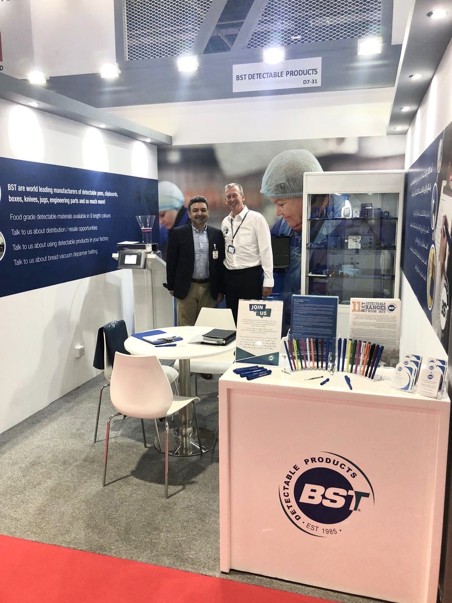 BSTProducts's tweet photo. If you’re in Dubai at the Gulfood Manufacturing Foodtech Summit then pop along to stand D7-31. We’re ready to answer all your questions about detectable products. #GulfoodManufacturing #Dubai #WorldTradeCentre #DetectableProducts #FoodSafety #Contamination #Gulfood2019 https://t.co/FrHXS5WcB7