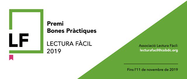 joan_gm2's tweet photo. L'Associació Lectura Fàcil, @Lectfacil, convoca el Premi de Bones Pràctiques de Lectura Fàcil per a entitats, centres educatius, biblioteques, etc. que treballen amb materials LF, 
Presentació: fins l'11-11-2019
Més informació: https://t.co/xMrindc4vf https://t.co/oNbzJHyjq4