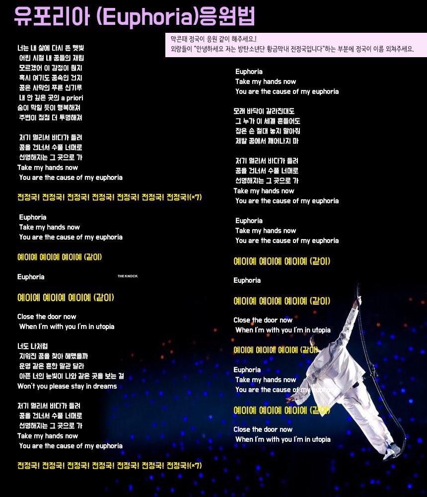 아미바라기 정구기🥰 첫날 엔딩멘트 때도 아미 목소리 들을꺼라며 인이어 안꼈던 모습 다들 기억하시죠! 아미 목소리 듣길 좋아하는 정국이를 위해 유포리아 때 정국이의 이름을 크게 불러 응원해주세요🙏🏻
Please cheer for JUNGKOOK who likes to listen to ARMY's voice
#정국 #JUNGKOOK