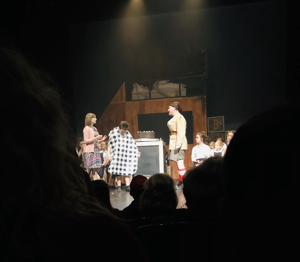 I recommend going to see a play if you haven’t, I just don’t recommend going so late on a work night🤣 #imold #matilda