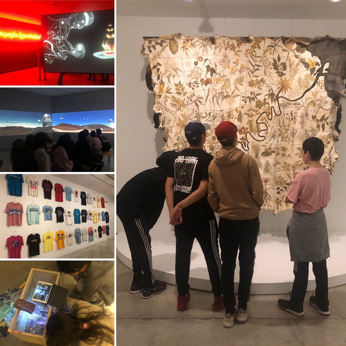DAliceMarsh's tweet photo. Great day learning today @VanArtGallery. @FRMS305 students enjoyed a mix of modern and traditional pieces created by indigenous artists from around the Pacific as a part of the Transits &amp; Returns exhibit. #sd40learns #bcedchat #ssedu #arted https://t.co/opUhRuybA5