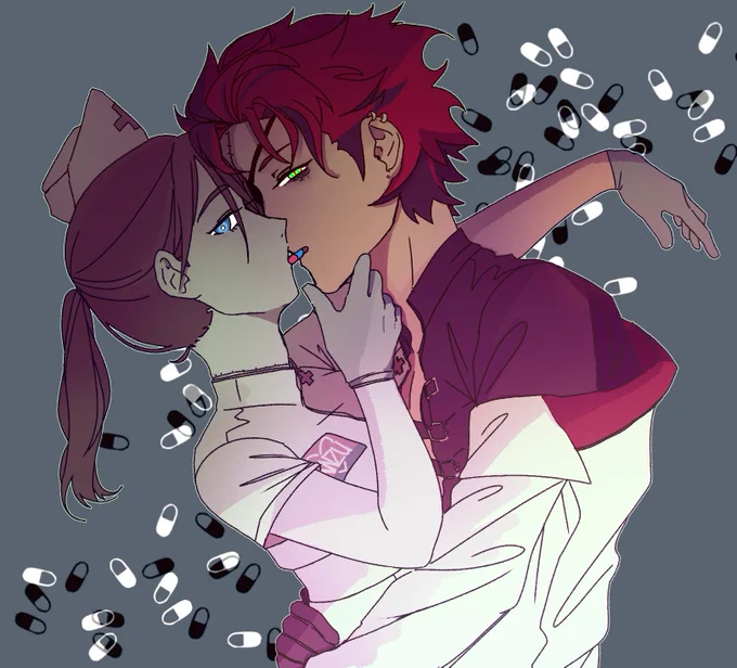 ? 紅あん / #あんスタ ? just a regular ol' back-alley nurse and an underground doctor 