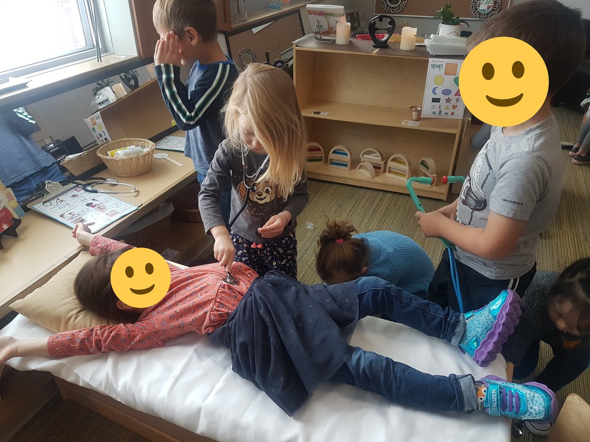 Becka118's tweet photo. Watching our morning Pre-K Leaders explore the new doctor dramatic play center today has been amazing! Looks like the project will move forward!
@Connaughtcomets 
#prekleaders #playbasedlearning #dramaticplay #projectbasedlearning https://t.co/htXYKaSvjw