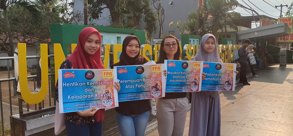 PANAsiaPacific's tweet photo. Last #WorldHungerDay, Indonesian youth mobilised to call for #AgroecologyNow, as part of the #16DaysofGlobalAction. Thank you @Seruni_ID @beritakaumtani! ๐#YouthMarchOn @PCFSGlobal https://t.co/Ov2KyRO5V3