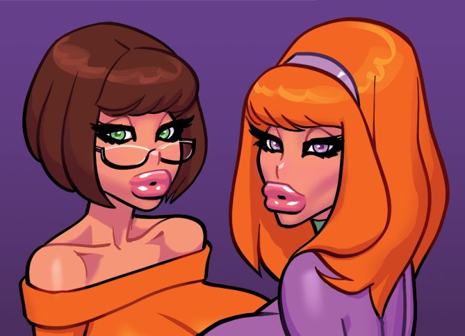 Jinkies!Velma and Daphne stumble upon a naughty surprise this Halloween. 