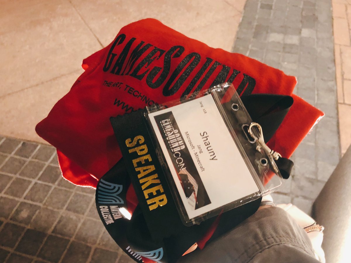 shaunyjangaudio's tweet image. So it begins!✨
#gamesoundcon #GSC2019 #speakerbadge #volunteer #gameaudio