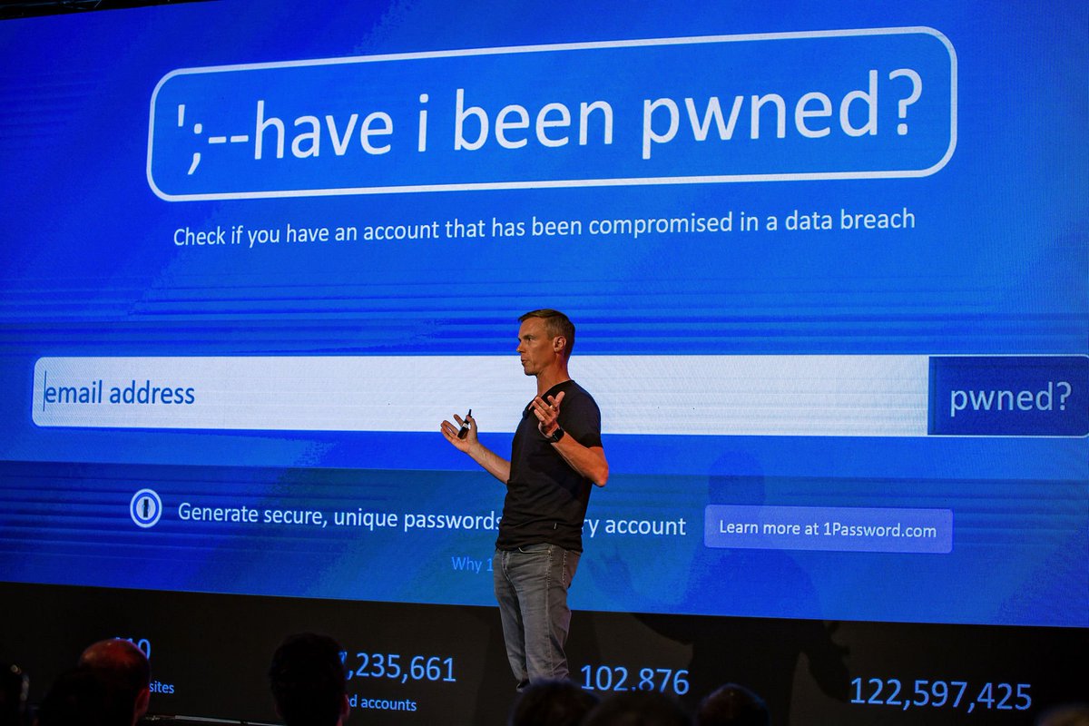 pingidentity's tweet photo. Fantastic keynote w/ @haveibeenpwned @TroyHunt at #IDENTIFY2019 Sydney! 👏👏 Troy captivated the crowd by taking a look inside the world of data #breaches & what's motivating #hackers. If you're at the event, don't let your org be at risk of breach, speak to one of our Ping Pros! https://t.co/DcCuxoraXw