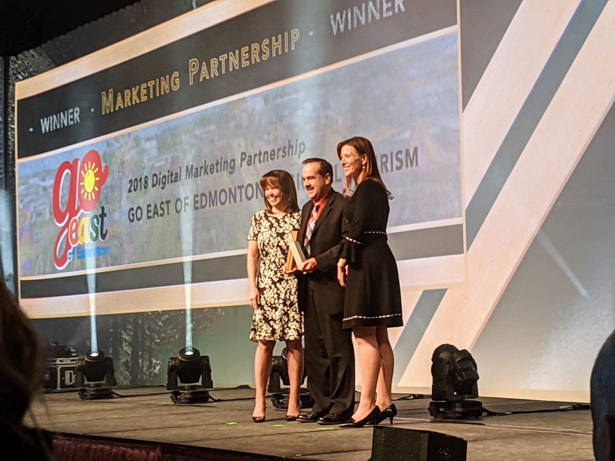 Congrats to our friends at <a href="/goeastofYEG/">Go East of Edmonton</a> on their well-deserved @TravelAlbertaCo ALTO award!